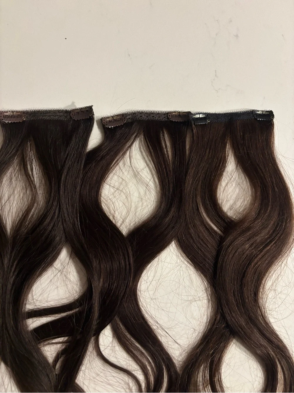 Dark Brown 22” Real Human Hair Clip in Extensions (141 grams) 7 wefts